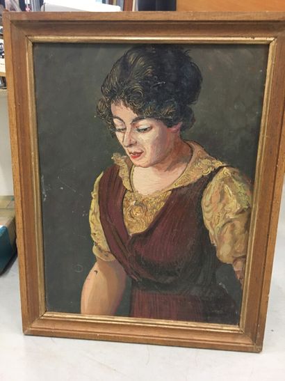 null Augustin Burlet (1892-1953)

Portrait d'Adelaide

Huile sur panneau

34 x 26...