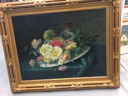 null Entourage de Jules Médard (1855-1925)

Bouquet de roses

Huile sur toile

50...