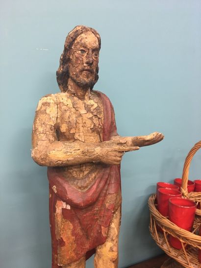 null Christ en bois polychrome

H : 77 cm

Manques