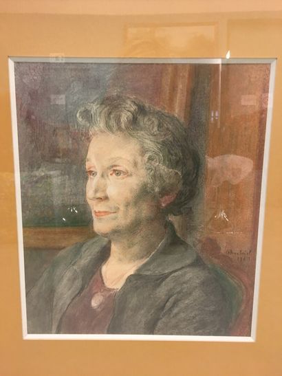 null Marie Degabriel (1900-1984)

Portrait 

Dessin aux 3 couleurs

Signée en bas...