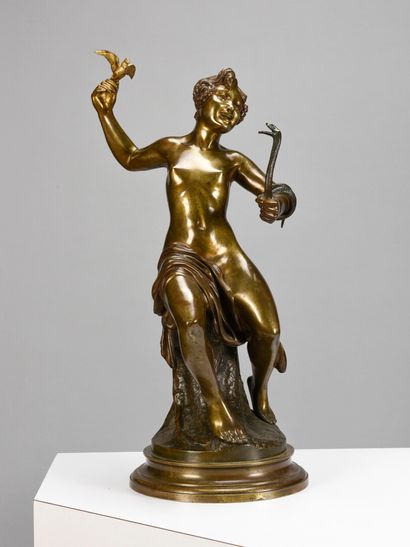 null Robert BOUSQUET (1894-1917)

Grand bronze à patine doré figurant une femme assise...
