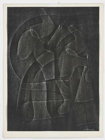 André VILLERS (1930-2016) Abstraction Technique...