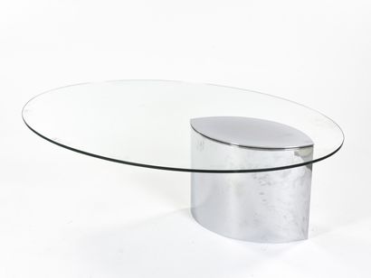 null Cini BOERI (1924-2020)

Table basse modèle Lunario à piétement asymétrique en...