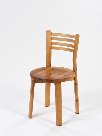 null Dans l'esprit de Rainer DAUMILLER

Suite de quatre chaises entièrement en pin...