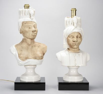 null Dans le goût de Colette GUEDEN (1905-2000)

Très grande paire de lampes figurant...