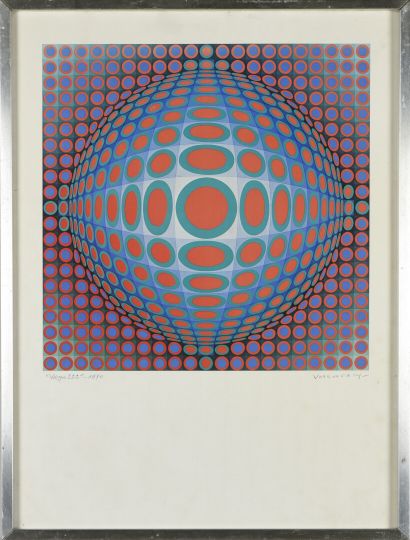 null Victor VASARELY (1906-1997)

Vega 222, 1970

Affiche

63 X 47 cm



Victor VASARELY...