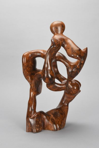 null WORK 1970

Direct carving in elm burl representing a love scene.

An accident.

H:...