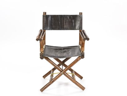 null In the spirit of John MC GUIRE

Folding armchair with bamboo-like uprights finished...