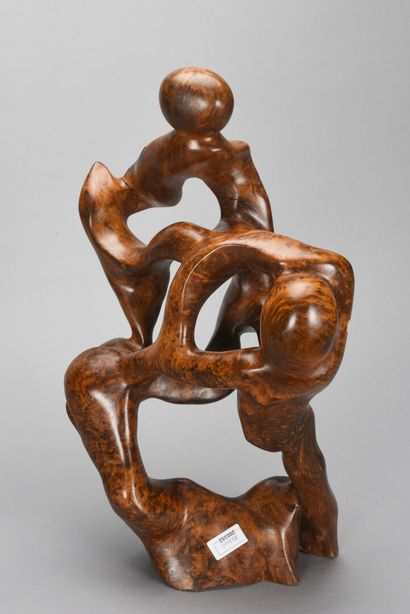 null WORK 1970

Direct carving in elm burl representing a love scene.

An accident.

H:...