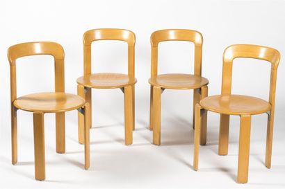 null Bruno REY (Né en 1935)

Suite de quatre chaises modèle Rey Chair en hêtre massif...