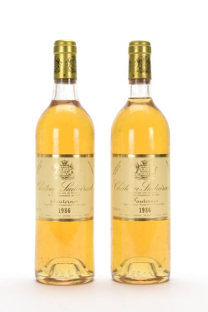 null 2 B CHÂTEAU SUDUIRAUT (1 B.G; 1 B.G.-) CC1 Sauternes 1986