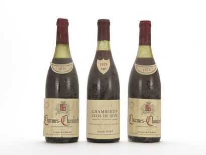 null 2 B CHARMES-CHAMBERTIN (Grand Cru) (1 à 3; 1 à 3,5 cm; e.t.h; clm.s; capsules...