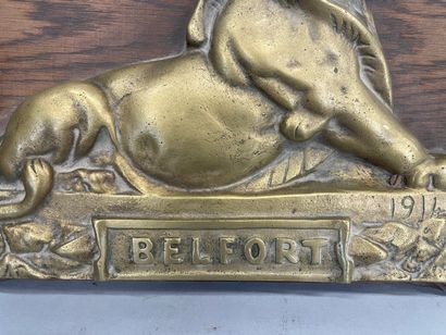 null Le lion de Belfort plaque en bronze, datée 1914

24 x 35 cm