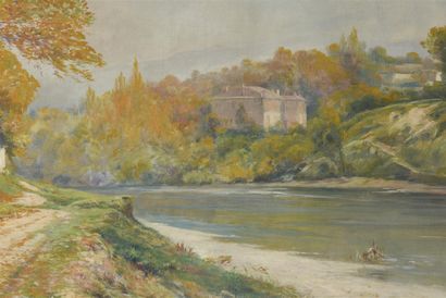 null Jules IZIER (19ème, 20ème siècle)

Bord de rivière

Huiles sur toile

Daté 1906...