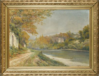 null Jules IZIER (19ème, 20ème siècle)

Bord de rivière

Huiles sur toile

Daté 1906...