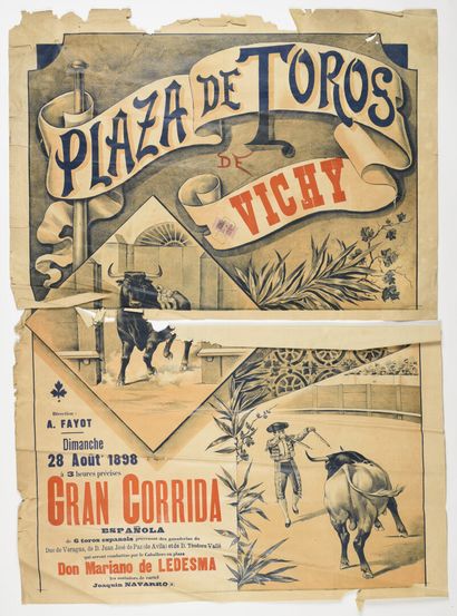 Plaza de Toros Vichy, avec cachet et timbre,...