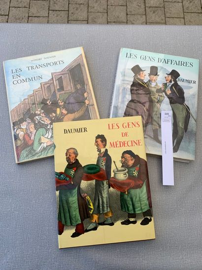 null Honoré Daumier. 3 volumes : Les gens de médecine ; Les transports en commun ;...