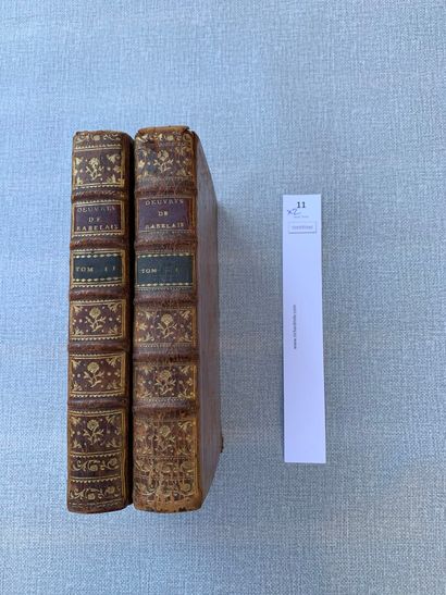 OEuvres de François Rabelais. 2 volumes in-8...