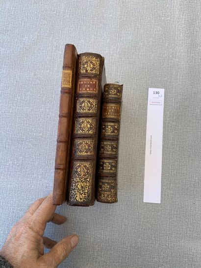 null Ensemble de 3 ouvrages XVIIIe : OEuvres de Monsieur Gresset (1744), OEuvres...
