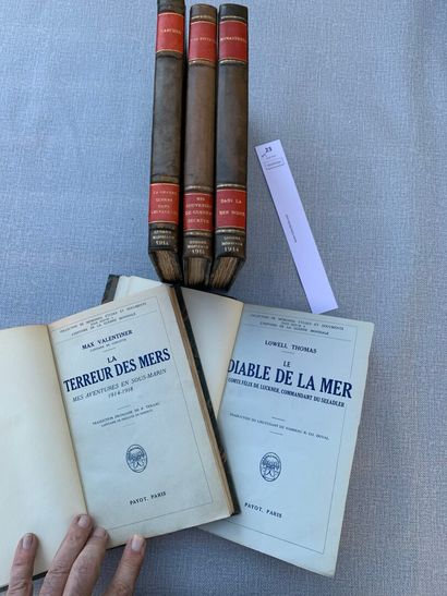 null [Guerre 1914-1918]. Un ensemble de 5 volumes, dont : Dans la mer noire par Monasterev ;...