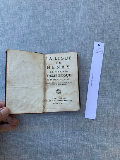 Voltaire. La ligue ou Henry Le Grand. 1 volume...