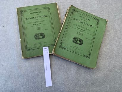 null [Bourgogne]. Ragut. Statistique du département de Saône-et-Loire. 2 volumes...
