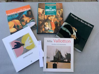 null Un ensemble de 5 livres d'art, dont : Les fauves hongrois ; Georges Braque ;...