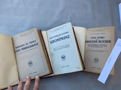 null Un ensemble de 3 mémoires relatifs à la Guerre 1914-1918 : Mémoires du Prince...