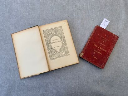 null [Egyptologie]. 2 ouvrages par Gaston Maspero : Guide du visiteur au Musée de...