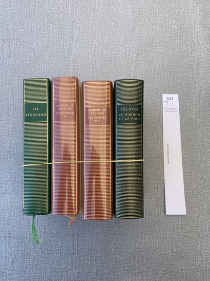 null [Pléiade]. 4 volumes : Correspondance de Madame de Sévigné et La Guerre, Les...
