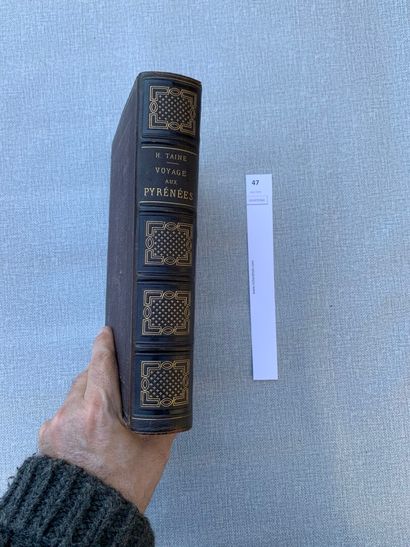 null H. Taine. Voyage aux Pyrénées. Illustré par Gustave Doré. 1 volume relié cuir....
