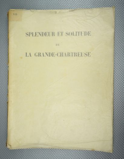 null AUSCHER (Léon) et DREVET (Joanny) : Splendeur et solitude de la Grande Chartreuse....