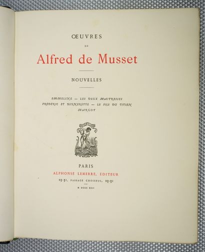 null MUSSET (Alfred de) : Oeuvres. Paris, Alphonse Lemerre, 1884-1895. 10 volumes.



22...