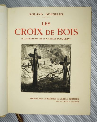 null DORGELES (Roland) : Les Croix de bois. Suivi de La Boule de gui. Illustrations...