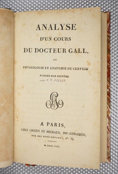null [ADELON (Nicolas Philibert)] : Analyse d'un cours du docteur Gall, ou physiologie...