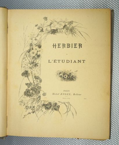 null HERBIER de l'Etudiant. Paris, Michel Engel, relieur. Circa 1896. Un volume.



22,5...