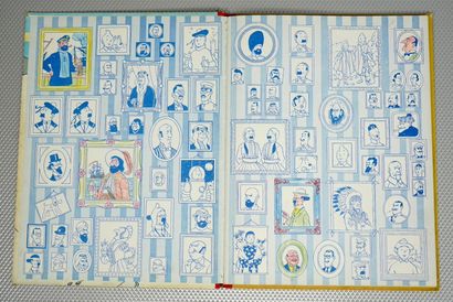 null TINTIN in Tibet. 1960. Belgian EO. 4th plate B29 (BDM). Red cloth spine, light...