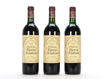 null 3 B CHÂTEAU GLORIA (1 T.L.B; 1 H.E.+; 1 c.l.a.) Saint-Julien 1986