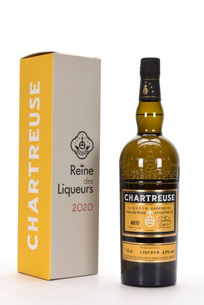 null 1 B CHARTREUSE REINE DES LIQUEURS ÉDITION LIMITÉE 70 cl 43% (étui) (mise 2020)...