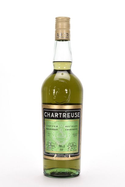 null 1 B CHARTREUSE VERTE VOIRON PÉRIODE 1966-1982 70 cl 55% (e.a.) Pères Chartreux...