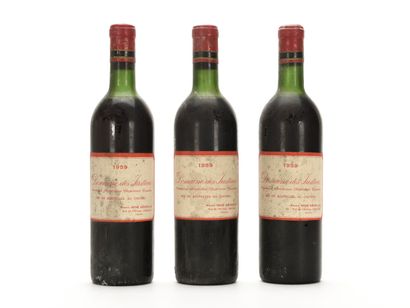 null 3 B DOMAINE DES JUSTICES (1 T.L.B; 2 H.E.+; e.t.h.) Bordeaux Supérieur 1959