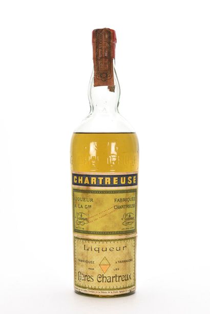 null 1 B CHARTREUSE VERTE TARRAGONE "EL CUMBRE" PÉRIODE 1951-1959 75 cl (9 cm; e.t.h....