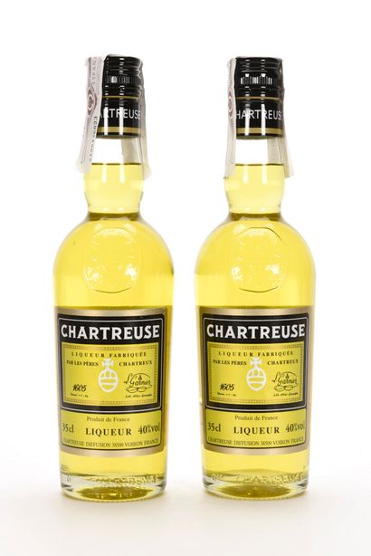 null 2 1/2 B CHARTREUSE JAUNE JUEGOS MÉDITERRANEOS 2018 35 cl 40% (timbre fiscal...