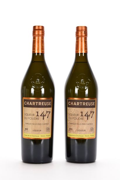 null 2 B CHARTREUSE LIQUEUR DU FOUDRE 147 70 cl 49% (étui) Pères Chartreux NM