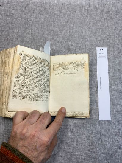 null [Manuscrit]. Traités de théologie de la première moitié du XVIIe. Un fort volume...