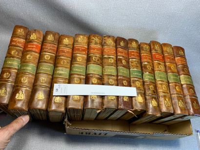 null Frédéric Masson. Un ensemble de 13 volumes reliés cuir relatifs à Napoléon et...