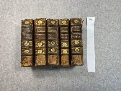 null Mémoires de Trévoux. Un ensemble de 5 volumes in-12 XVIIIe.