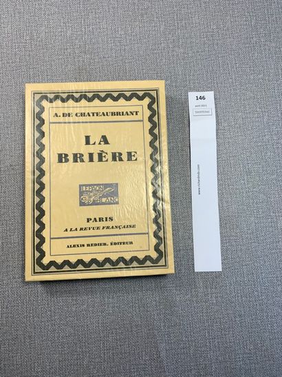 null Alphonse de Chateaubriant. La Brière. 1 volume broché orné de 9 eaux-fortes...