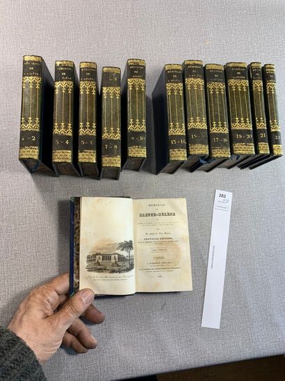 null Las-Cases. Mémorial de Sainte-Hélène. 22 tomes en 12 volumes in-16. Reliés cuir,...