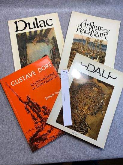 null Un ensemble de 4 volumes consacrés à des illustrateurs fantastiques : Gustave...